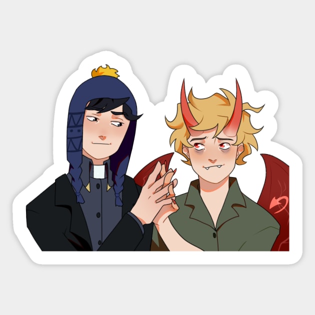 South Park Craig and Tweek Sticker by gaypompeii